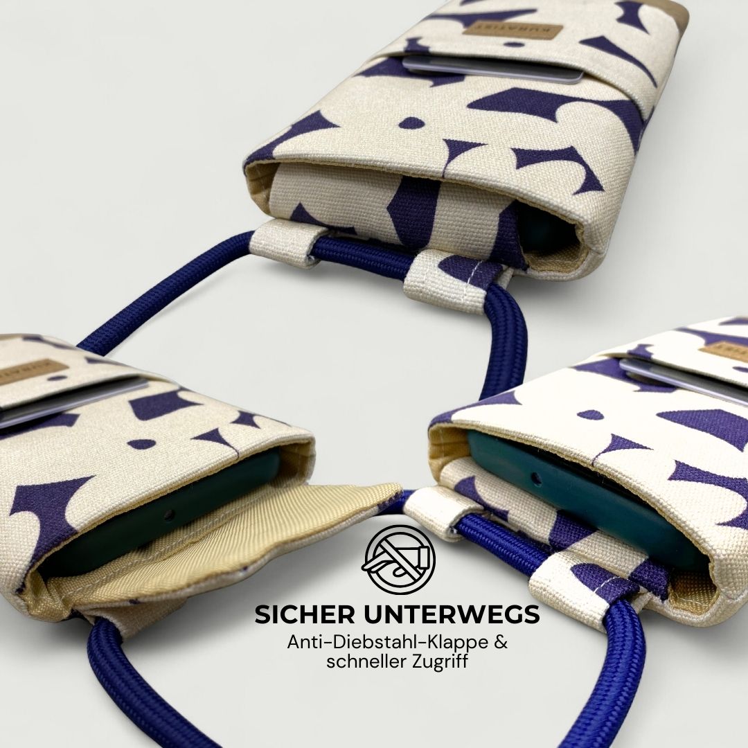 NELA Handytasche zum Umhängen Bedruckt - Handytasche zum Umhängen - Eclipse Bloom Paper - Kuratist