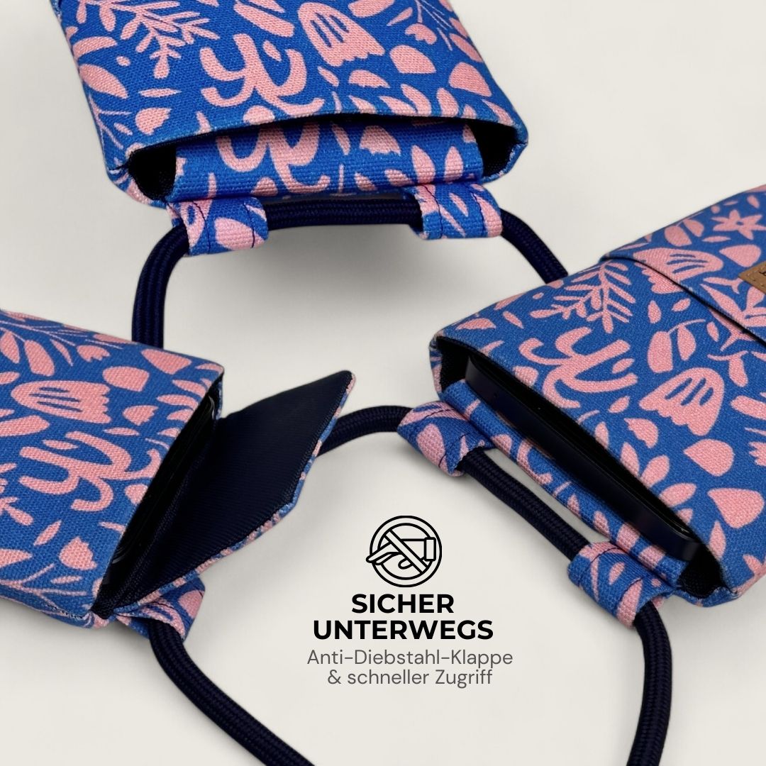 NELA Handytasche zum Umhängen Bedruckt - Handytasche zum Umhängen - Blooming Bliss Paper - Kuratist