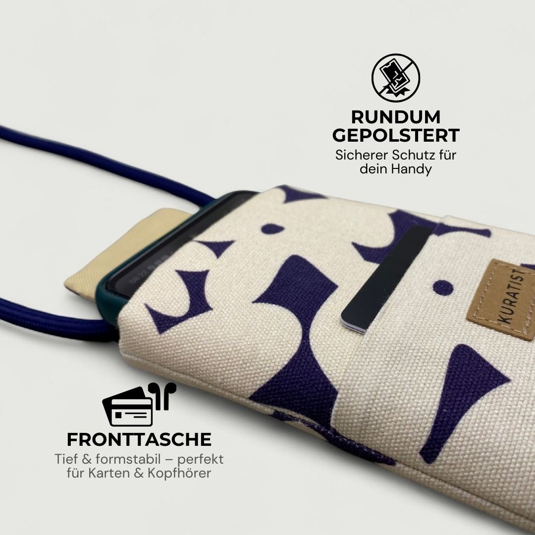 NELA Handytasche zum Umhängen Bedruckt - Handytasche zum Umhängen - Eclipse Bloom Paper - Kuratist