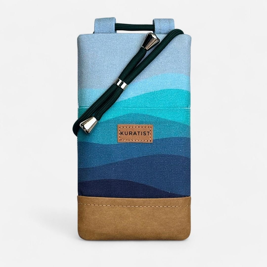 NELA Handytasche zum Umhängen Bedruckt - Handytasche zum Umhängen - Deep Sea Paper - Kuratist