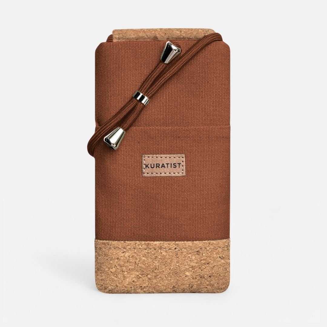 NELA Handytasche zum Umhängen - Handytasche zum Umhängen - Caramel Cork - Kuratist