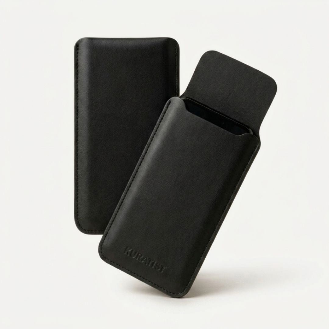 NORA Handytasche mit Klappe - Handytaschen - Premium Black - Kuratist