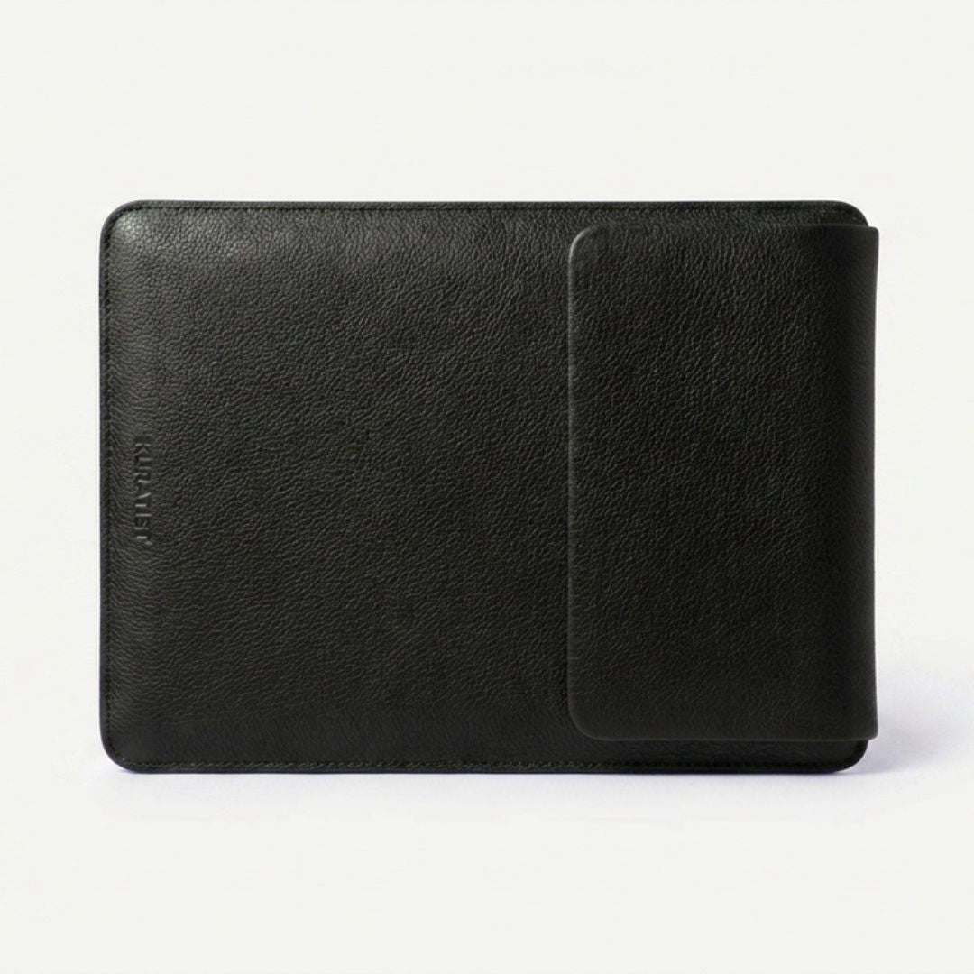 NORA Laptop Hülle für MacBook & Notebooks - Laptophüllen - Premium Black - Kuratist