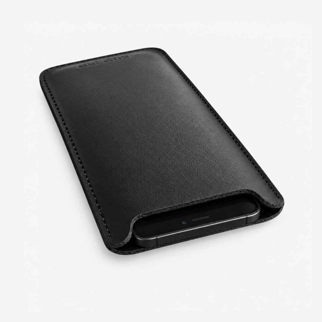 NORA Premium Handytasche (Vegan) - Handytaschen - Carbon Black Fine Grain - Kuratist