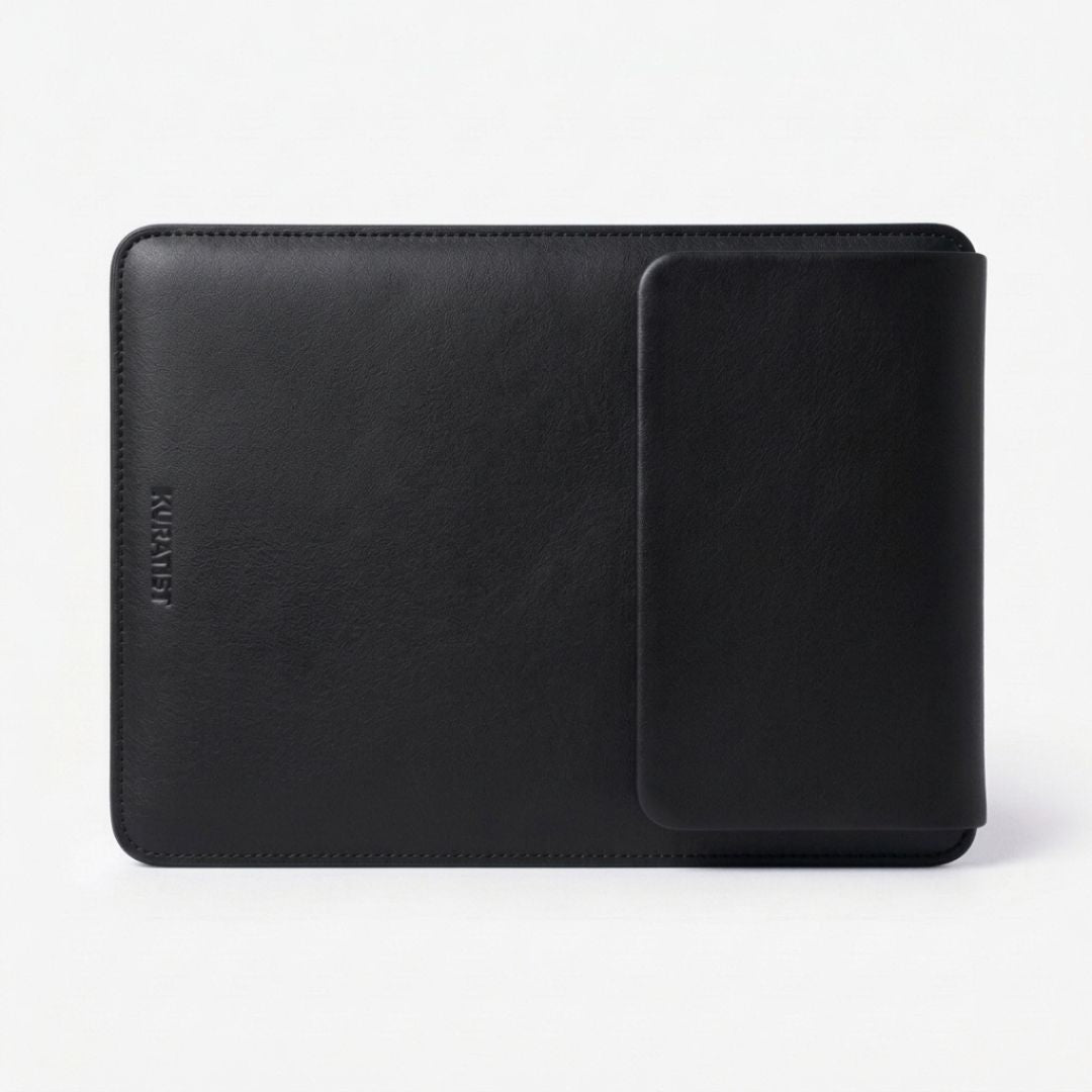 NORA Premium Laptop Hülle für MacBook & Notebooks - Laptophüllen - Premium Black - Kuratist