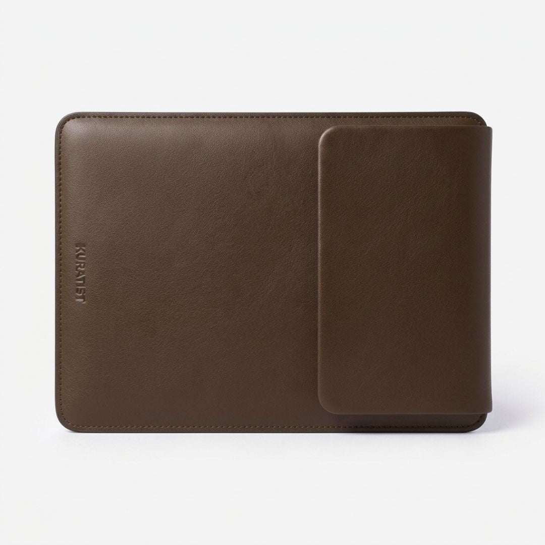NORA Premium Laptop Hülle für MacBook & Notebooks - Laptophüllen - Premium Coffee - Kuratist