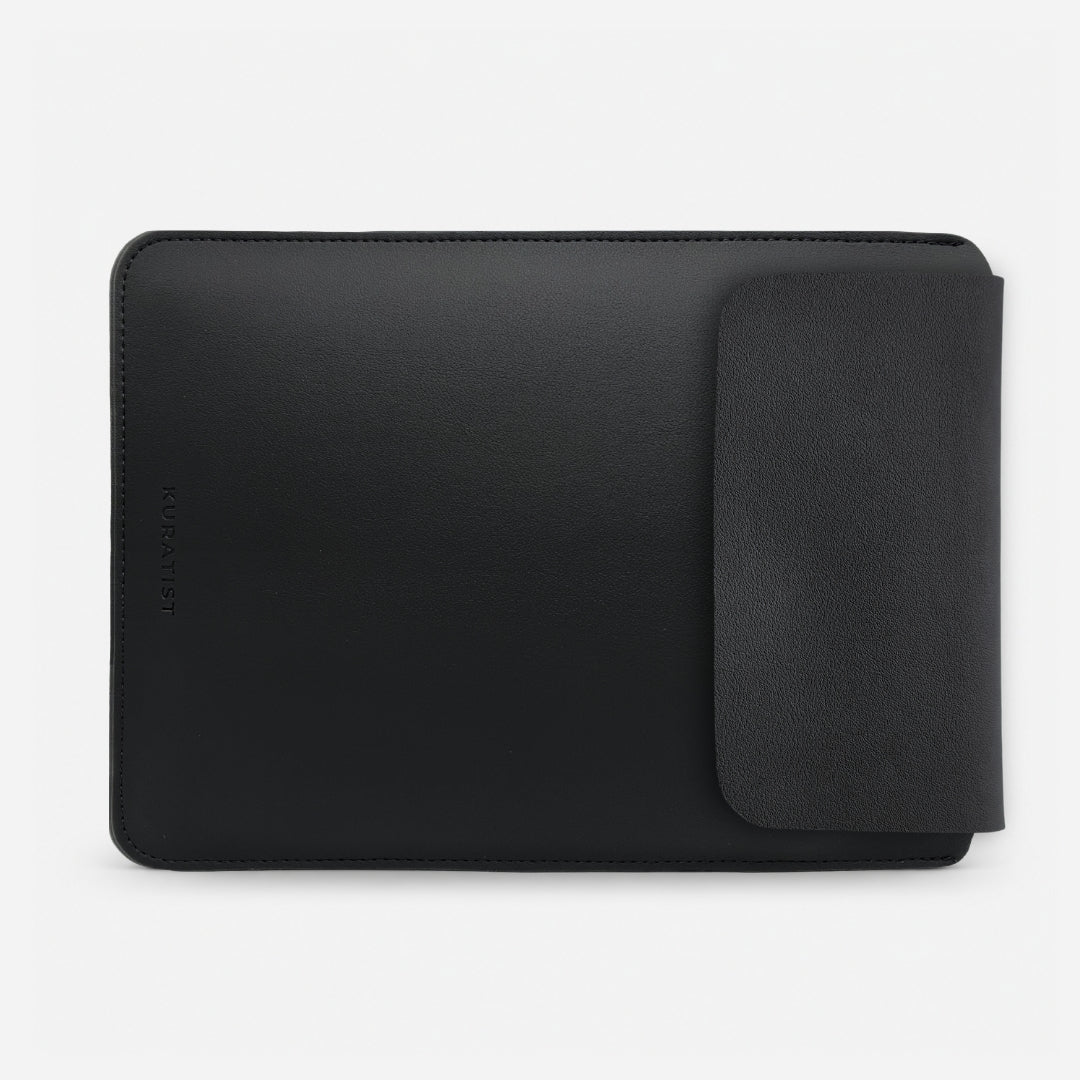 NORA Premium Laptophülle (Vegan) - Laptophüllen - Carbon Black Fine Grain - Kuratist