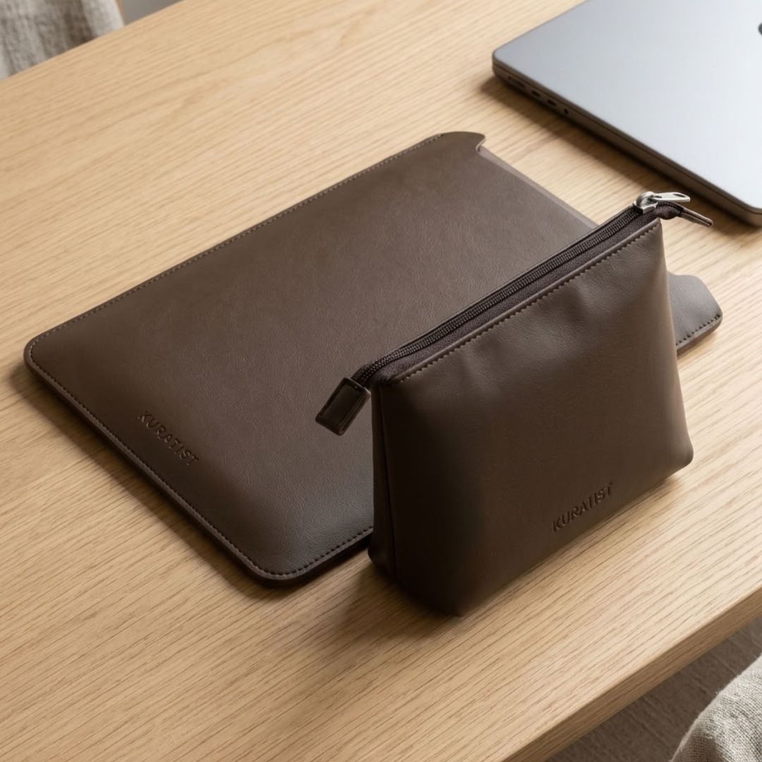 NORA Premium Tech-Organizer (Vegan) - Zubehör Taschen - Coffee Brown Fine Grain - Kuratist