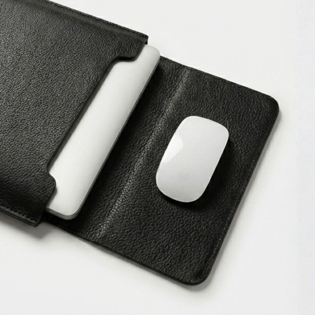 NORA Ultraflache Hülle für MacBook & Notebooks - Laptophüllen - Pebbled Black - Kuratist