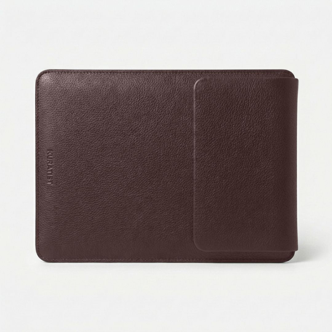 NORA Ultraflache Hülle für MacBook & Notebooks - Laptophüllen - Pebbled Coffee - Kuratist