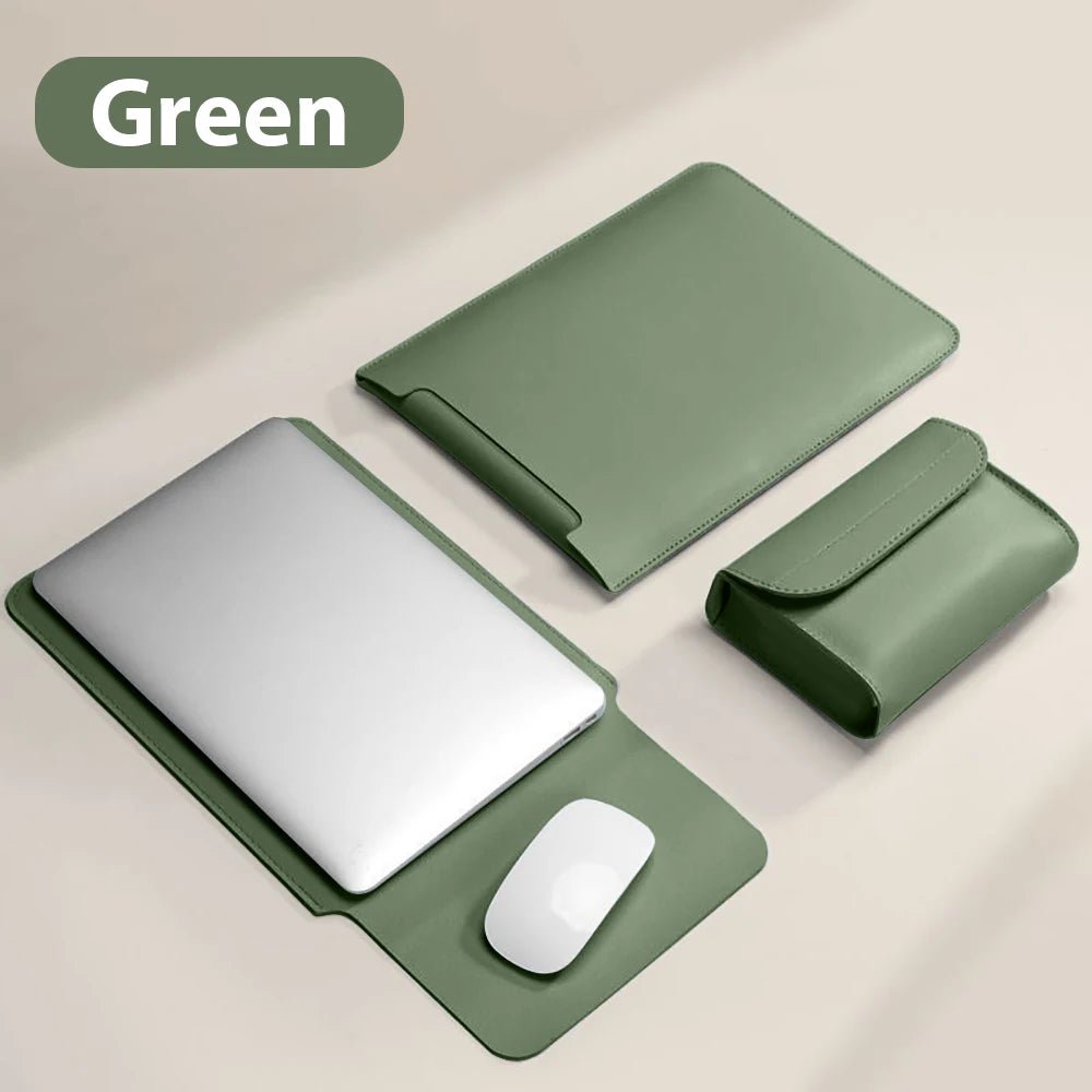 NORA – Ultraflache Hülle für MacBook & Notebooks - Laptoptaschen - Forest Green - Kuratist