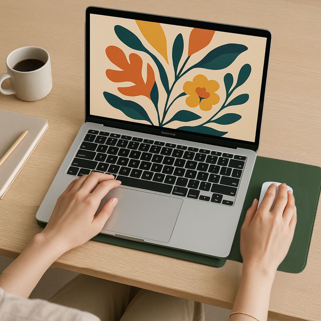 NORA – Ultraflache Hülle für MacBook & Notebooks - Laptoptaschen - Forest Green - Kuratist