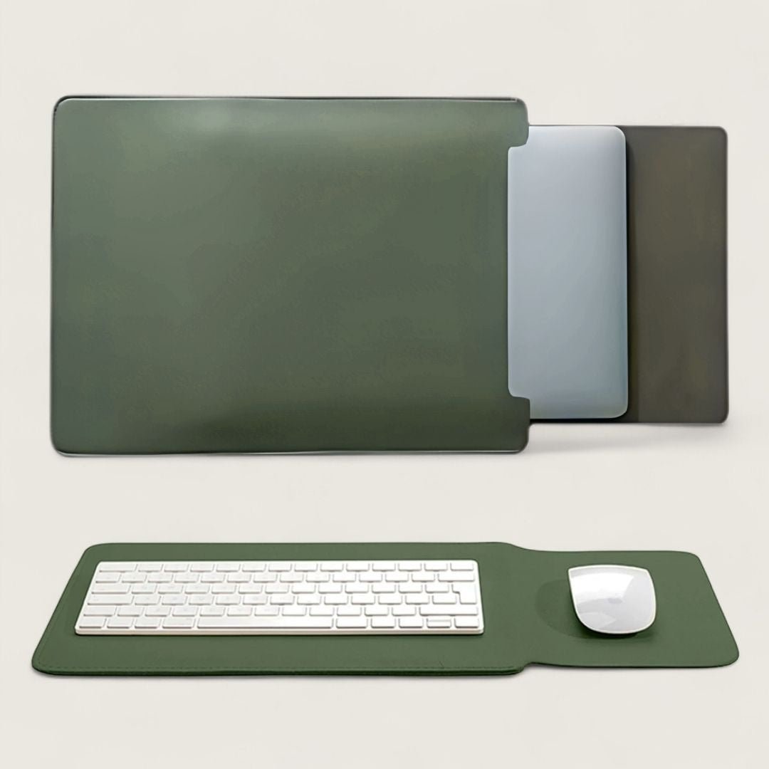 NORA – Ultraflache Hülle für MacBook & Notebooks - Laptoptaschen - Forest Green - Kuratist