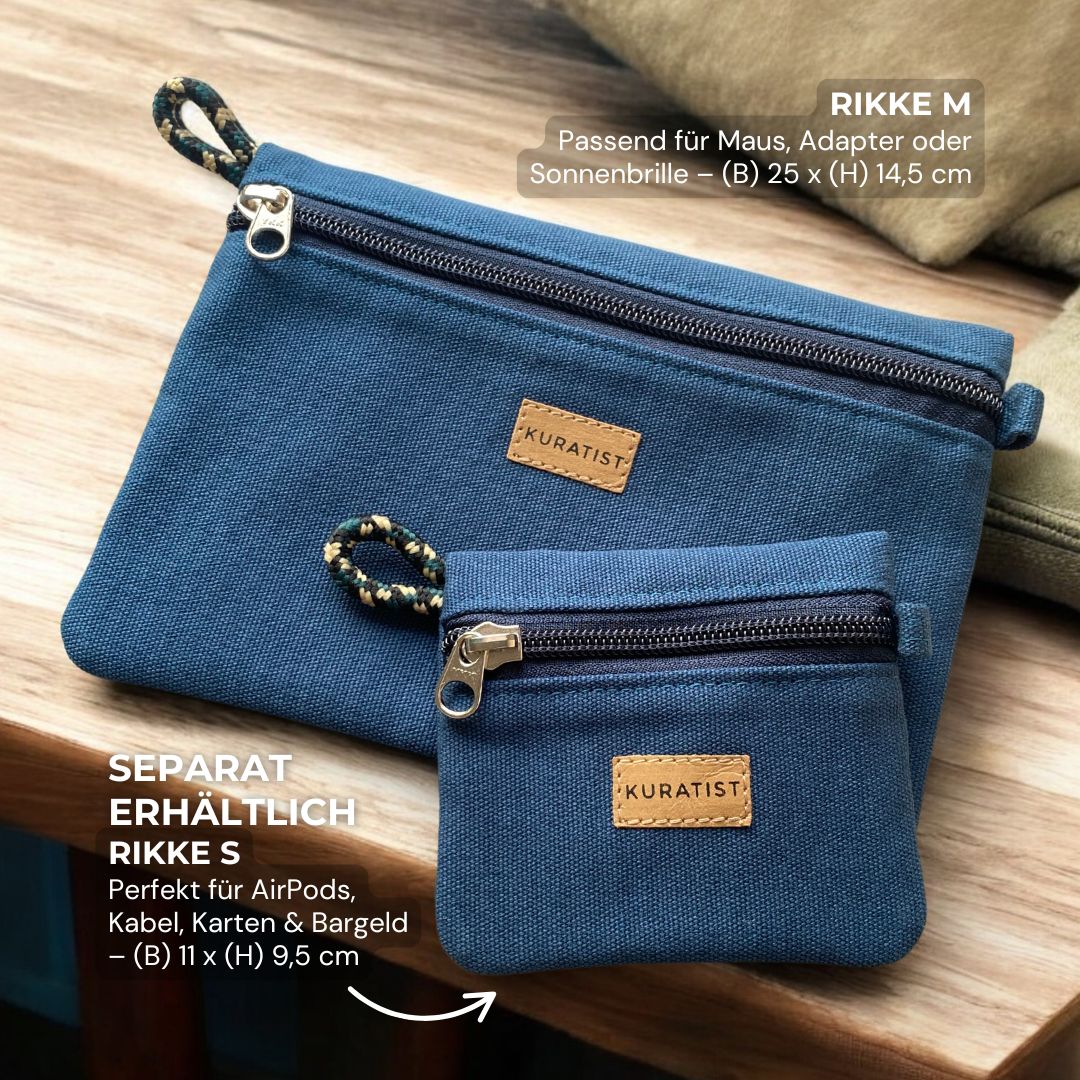 RIKKE Zubehör Tasche, M - Zubehör Taschen - Teal - Kuratist