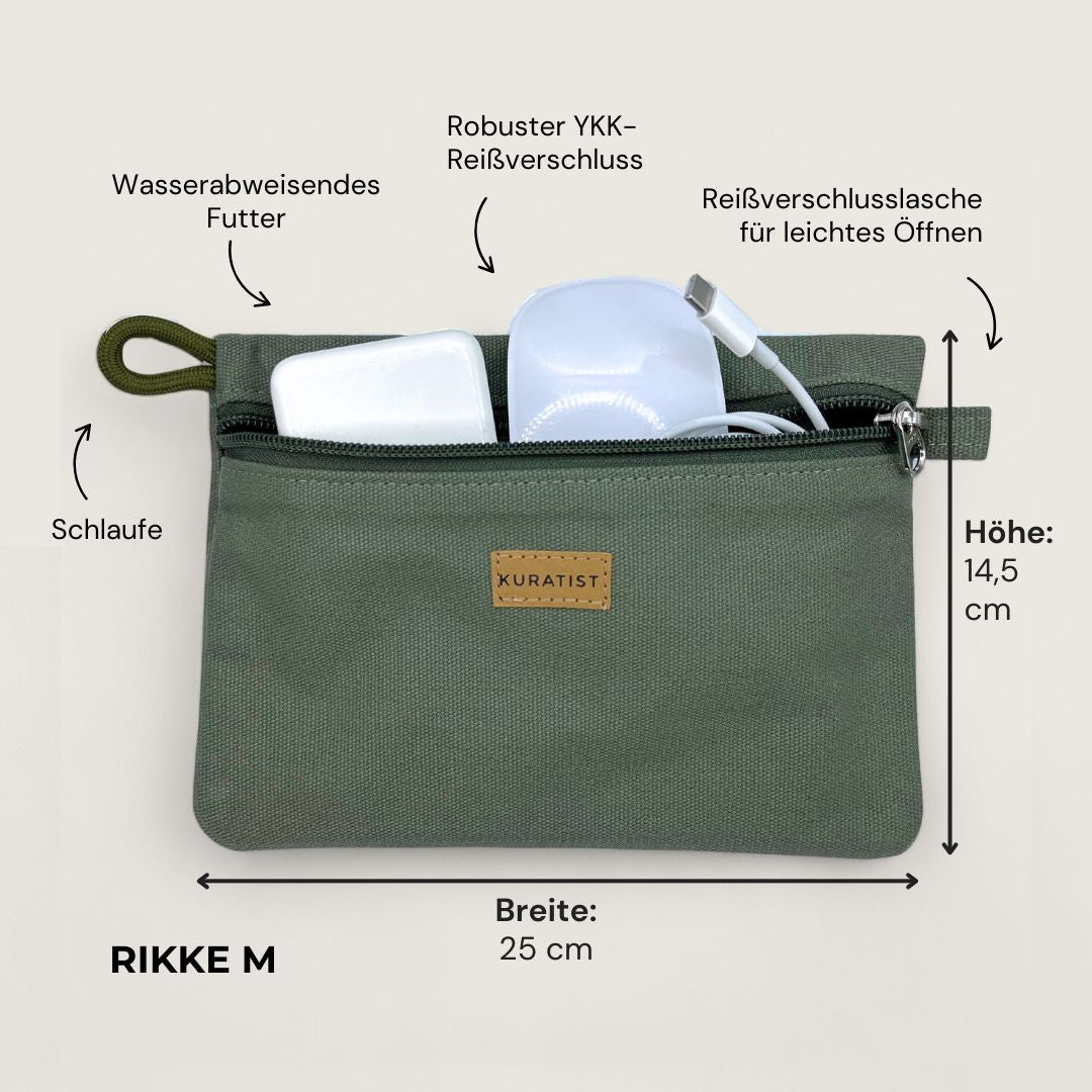 RIKKE Zubehör Tasche, M - Zubehör Taschen - Pine - Kuratist