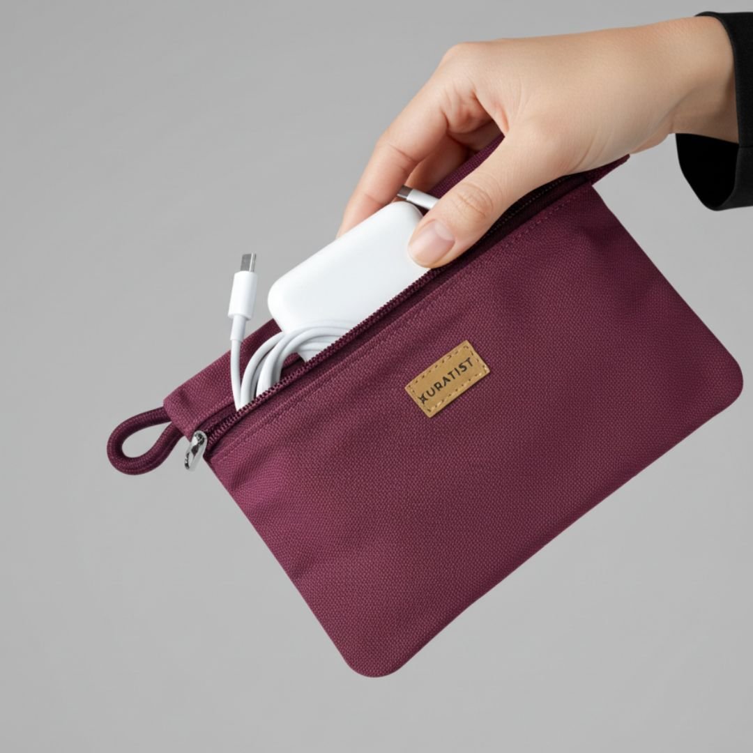 RIKKE Zubehör Tasche, M - Zubehör Taschen - Berry - Kuratist