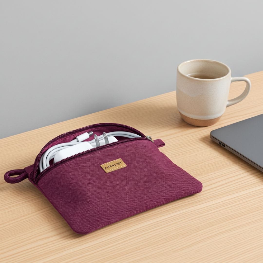 RIKKE Zubehör Tasche, M - Zubehör Taschen - Berry - Kuratist