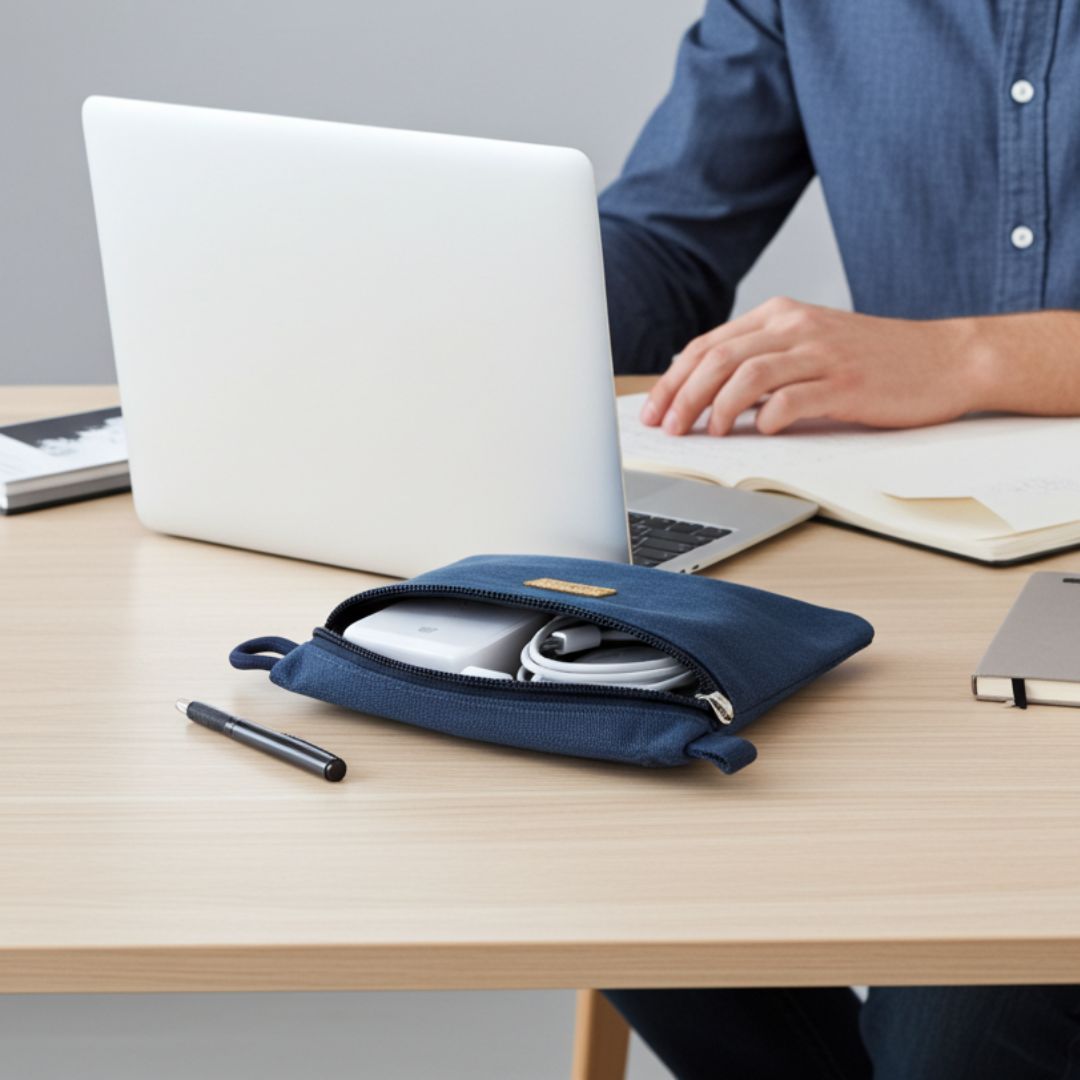 RIKKE Zubehör Tasche, M - Zubehör Taschen - Evening Blue - Kuratist