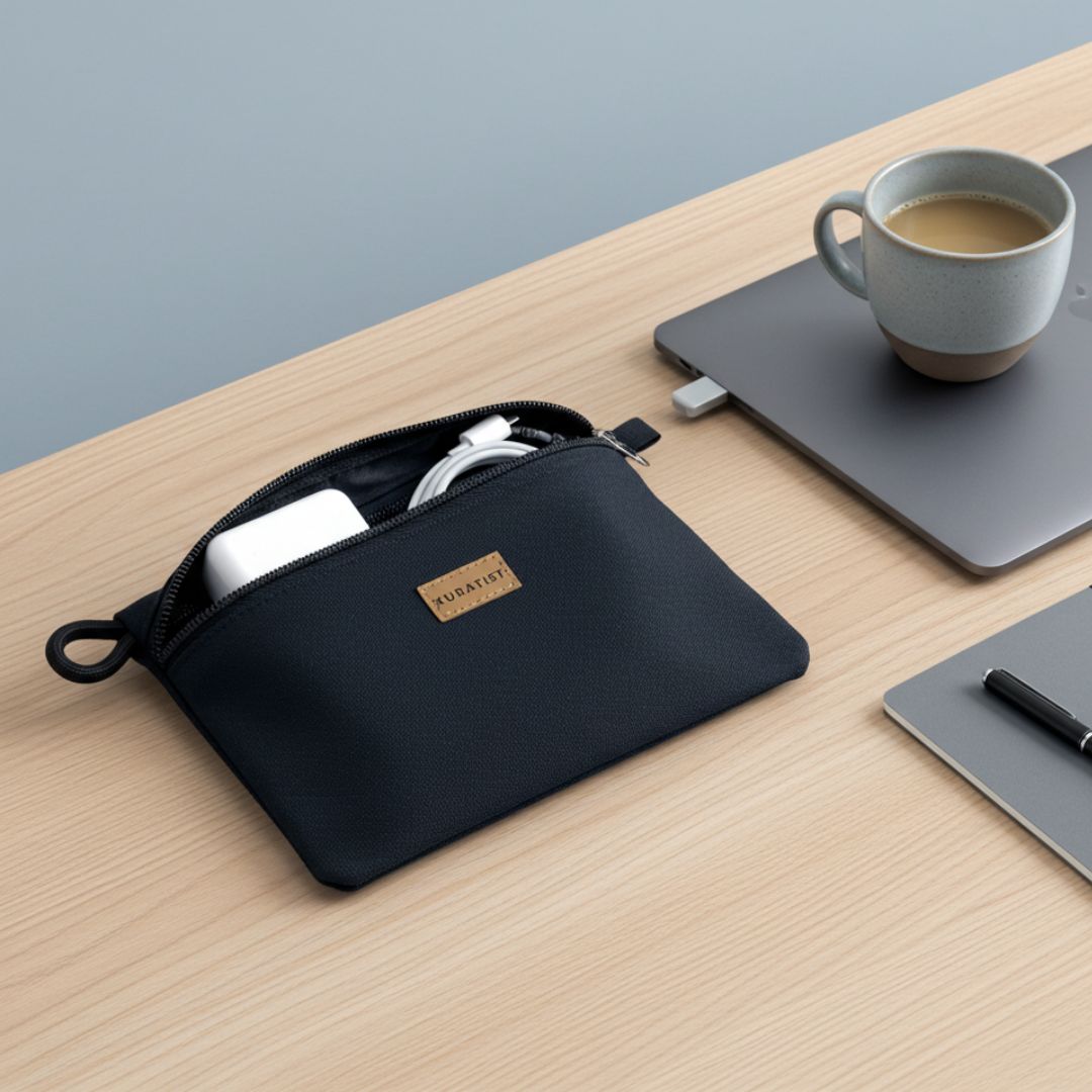 RIKKE Zubehör Tasche, M - Zubehör Taschen - Black - Kuratist