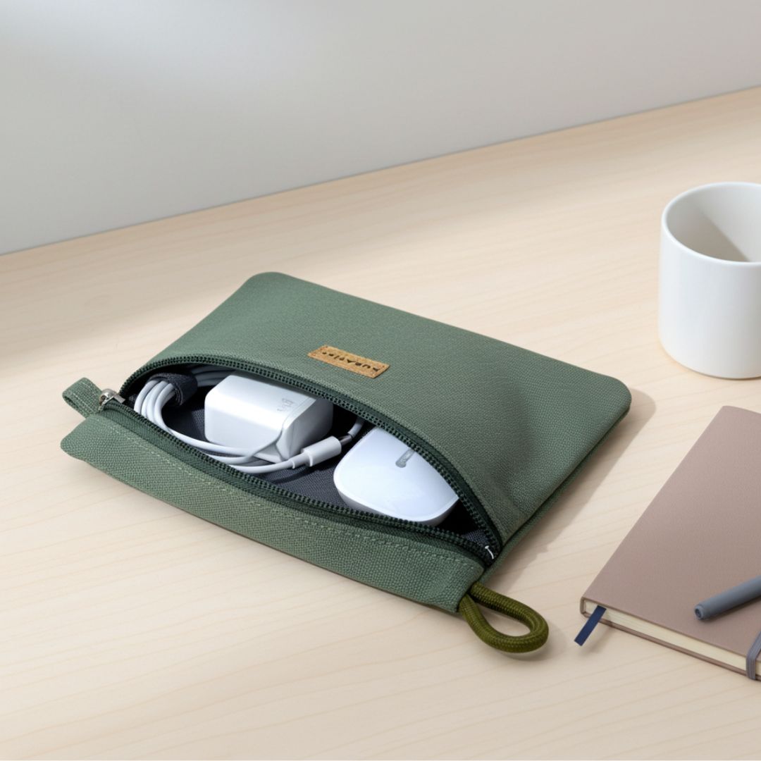 RIKKE Zubehör Tasche, M - Zubehör Taschen - Pine - Kuratist