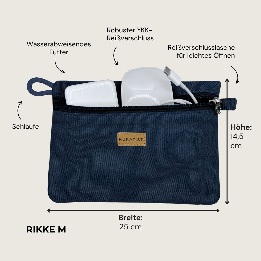 RIKKE Zubehör Tasche, M - Zubehör Taschen - Evening Blue - Kuratist