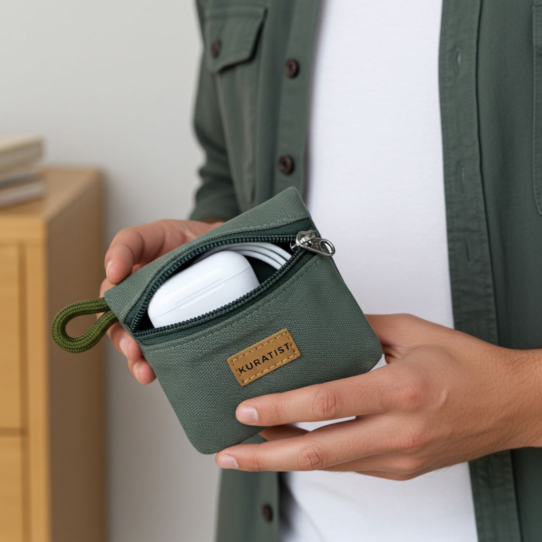 RIKKE Zubehör Tasche, S - Zubehör Taschen - Pine - Kuratist