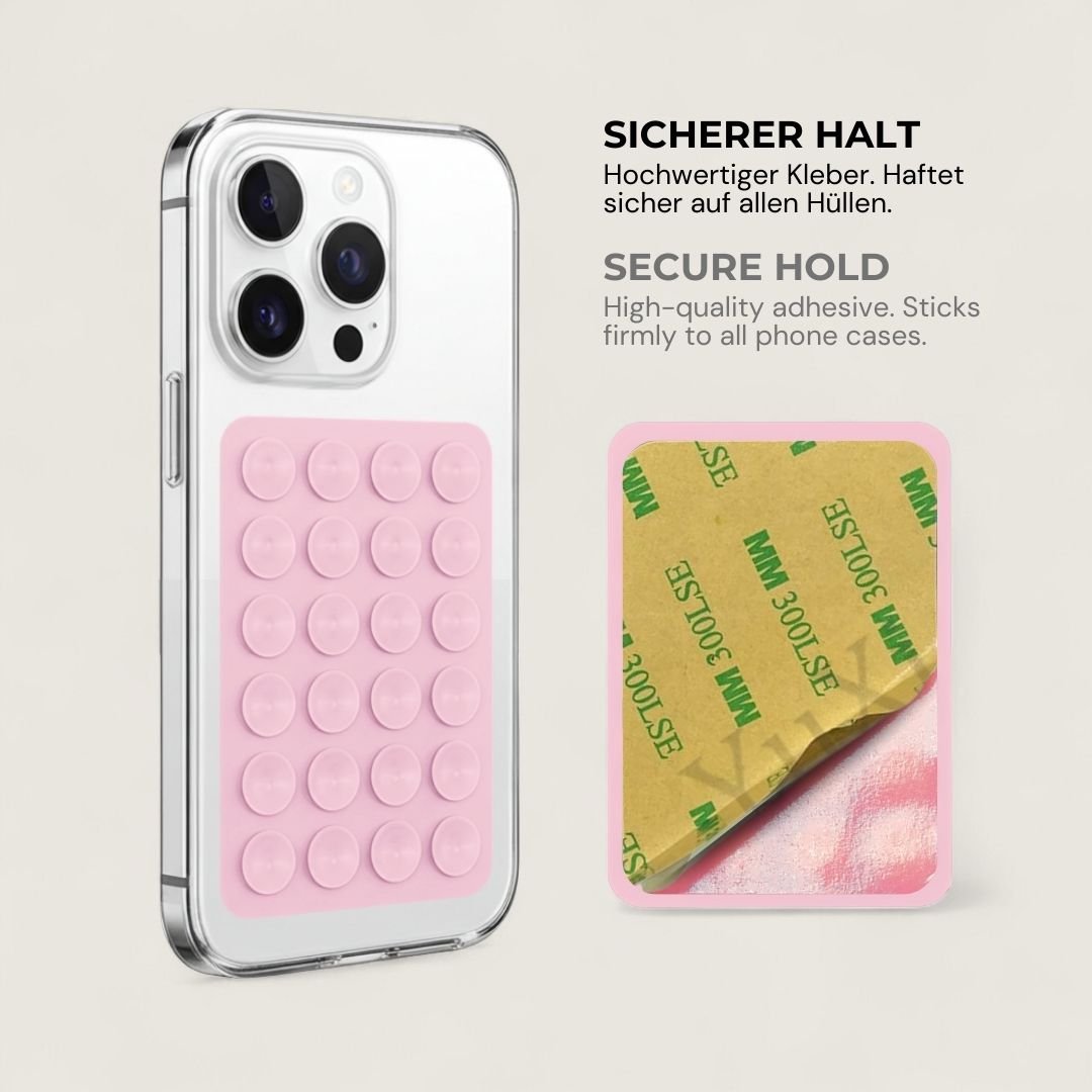 SKINN Sticky Grip Pad 5er - Set - Phone Sticky Grip - Bubblegum - Kuratist