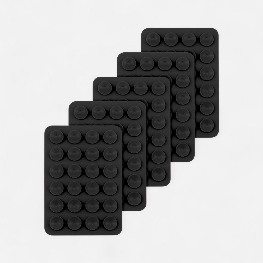 SKINN Sticky Grip Pad 5er - Set - Phone Sticky Grip - Deep Black - Kuratist
